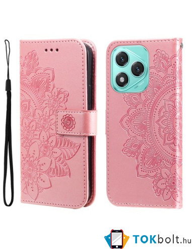 Dombornyomott mandala mintás notesztok Honor 400 Lite telefonhoz - RÓZSAARANY