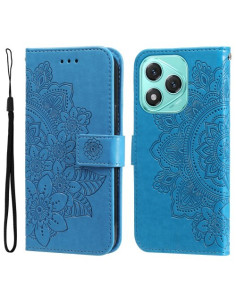 Dombornyomott mandala mintás notesztok Honor 400 Lite telefonhoz - KÉK