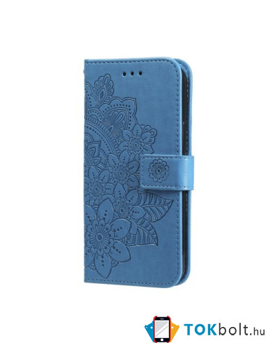 Dombornyomott mandala mintás notesztok Honor 400 Lite telefonhoz - KÉK