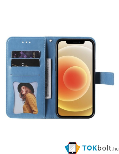 Dombornyomott mandala mintás notesztok Honor 400 Lite telefonhoz - KÉK