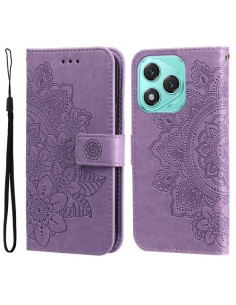 Dombornyomott mandala mintás notesztok Honor 400 Lite telefonhoz - LILA