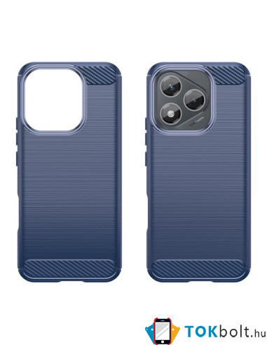 Honor 400 Lite karbon mintás tok - KÉK
