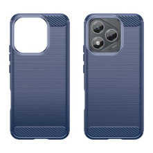 Honor 400 Lite karbon mintás tok - KÉK