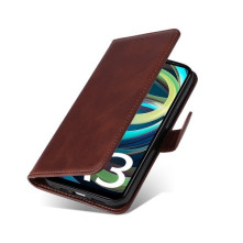 Oldalra nyíló tok Xiaomi Redmi A3 telefonhoz - BARNA