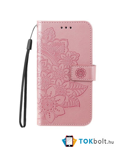 Dombornyomott mandala mintás notesztok Xiaomi Redmi A3 telefonhoz - RÓZSAARANY