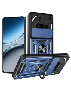 Kemény műanyag és rugalmas TPU hibrid tok Nothing Phone (3a) telefonhoz - KÉK