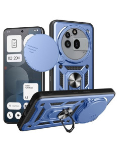 Kemény műanyag és rugalmas TPU hibrid tok Nothing Phone (3a) telefonhoz - KÉK