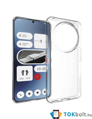 Rugalmas TPU tok Nothing Phone (3a) Pro készülékhez - ÁTTETSZŐ