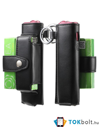 IQOS Iluma i One / Iluma One elektromos cigaretta tartó tok - 12.5 x 6 x 5 cm - FEKETE