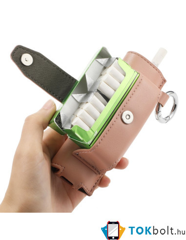 IQOS Iluma i One / Iluma One elektromos cigaretta tartó tok - 12.5 x 6 x 5 cm - RÓZSAARANY