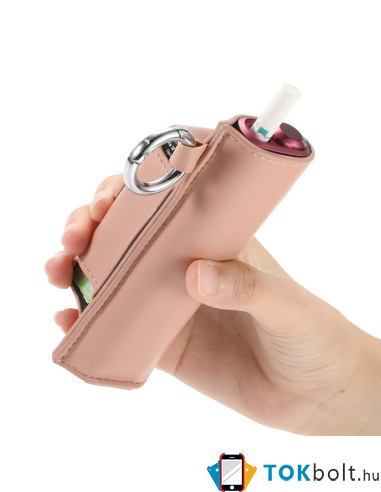 IQOS Iluma i One / Iluma One elektromos cigaretta tartó tok - 12.5 x 6 x 5 cm - RÓZSAARANY