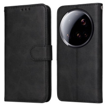 Oldalra nyíló tok Xiaomi 15 Ultra telefonhoz - FEKETE
