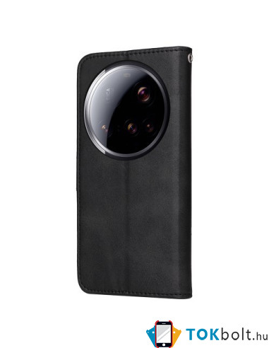 Oldalra nyíló tok Xiaomi 15 Ultra telefonhoz - FEKETE