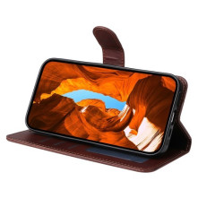 Oldalra nyíló tok Xiaomi 15 Ultra telefonhoz - BARNA