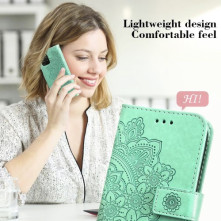 Dombornyomott mandala mintás notesztok Honor 400 telefonhoz - ZÖLD