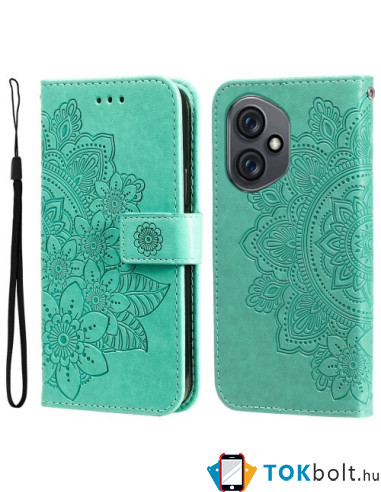 Dombornyomott mandala mintás notesztok Honor 400 telefonhoz - ZÖLD