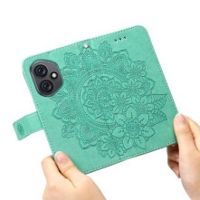 Dombornyomott mandala mintás notesztok Honor 400 telefonhoz - ZÖLD