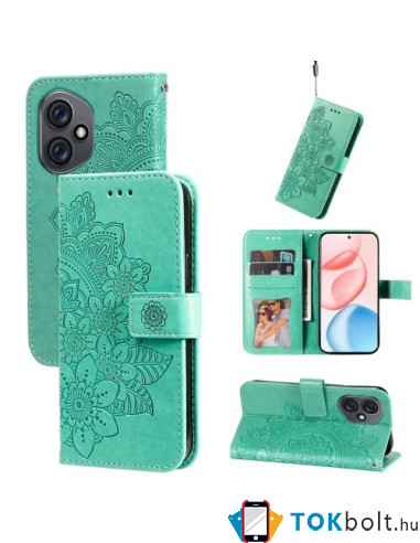 Dombornyomott mandala mintás notesztok Honor 400 telefonhoz - ZÖLD