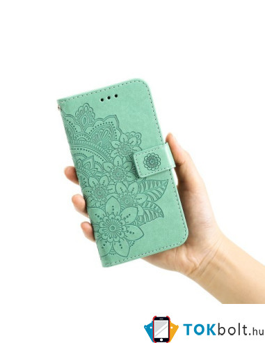 Dombornyomott mandala mintás notesztok Honor 400 telefonhoz - ZÖLD