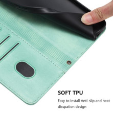 Oldalra nyíló tok Honor 400 Pro telefonhoz - ZÖLD