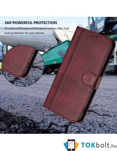 Oldalra nyíló tok Honor 400 Pro telefonhoz - PIROS