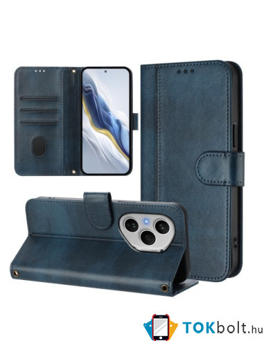 Oldalra nyíló tok Honor 400 Pro telefonhoz - KÉK