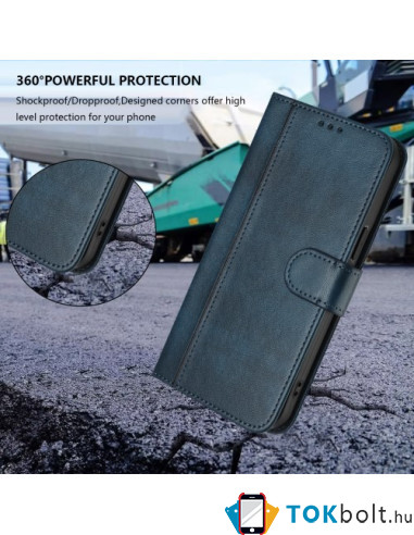 Oldalra nyíló tok Honor 400 Pro telefonhoz - KÉK