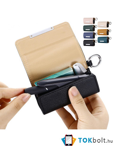 Elektromos cigaretta tartó tok IQOS 3.0 / 3.0 DUO készülékhez - FEKETE