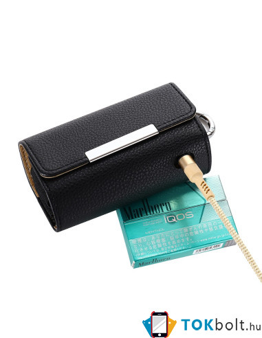 Elektromos cigaretta tartó tok IQOS 3.0 / 3.0 DUO készülékhez - FEKETE