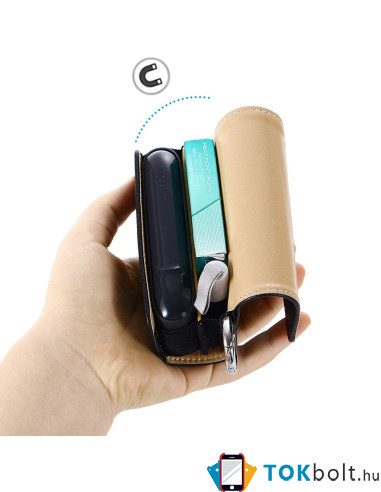 Elektromos cigaretta tartó tok IQOS 3.0 / 3.0 DUO készülékhez - FEKETE