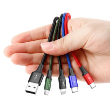 Baseus 4 az 1-ben USB kábel – 1,2 m – Lightning / 2× USB Type-C / micro USB – 3,5A