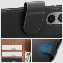 Tech-Protect mappa telefontok Samsung Galaxy Xcover7 telefonhoz - FEKETE