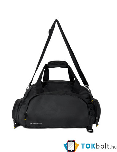 Wozinsky WSB-B01 sporttáska, utazótáska, kézipoggyász - 40 x 20 x 25 cm - FEKETE