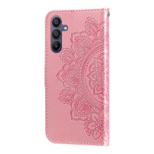 Dombornyomott mandala mintás notesztok Samsung Galaxy A17 telefonhoz - RÓZSAARANY