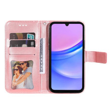 Dombornyomott mandala mintás notesztok Samsung Galaxy A17 telefonhoz - RÓZSAARANY