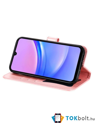 Dombornyomott mandala mintás notesztok Samsung Galaxy A17 telefonhoz - RÓZSAARANY