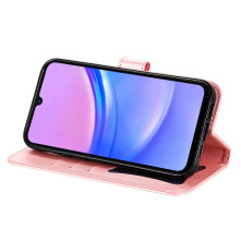 Dombornyomott mandala mintás notesztok Samsung Galaxy A17 telefonhoz - RÓZSAARANY