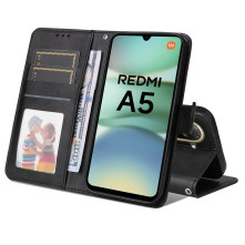 Oldalra nyíló tok Xiaomi Redmi A5 4G telefonhoz - FEKETE