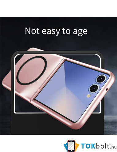 Műanyag hátlap tok Samsung Galaxy Z Flip7 készülékhez - FEKETE