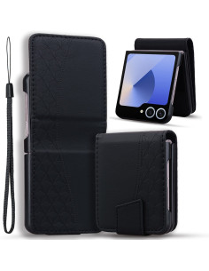 Flip tok Samsung Galaxy Z Flip7 telefonhoz - FEKETE