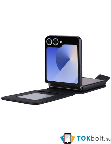 Flip tok Samsung Galaxy Z Flip7 telefonhoz - FEKETE