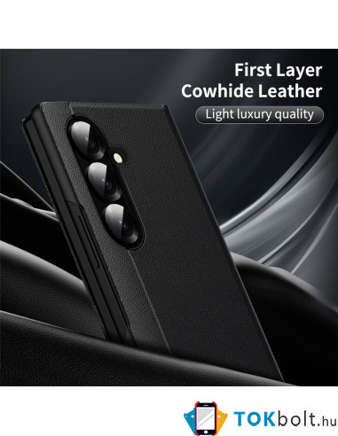 Oldalra nyíló tok Samsung Galaxy Z Fold7 telefonhoz - FEKETE