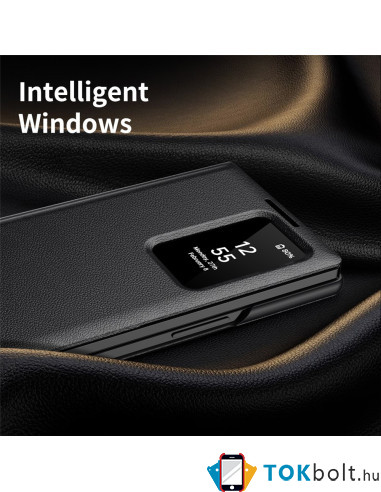 Oldalra nyíló tok Samsung Galaxy Z Fold7 telefonhoz - FEKETE