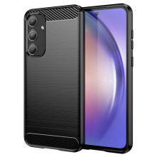 Samsung Galaxy A55 karbon mintás tok - FEKETE