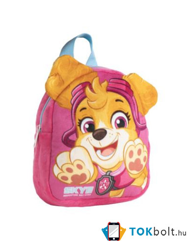 Mancs Őrjárat (Paw Patrol) Skye plüss gyerek hátizsák – rózsaszín mini táska 18×22×4 cm
