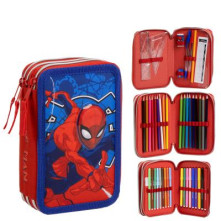 Pókember (Spiderman) töltött tolltartó – 3 emeletes iskolai tolltartó 12,5×6,5×19,5 cm