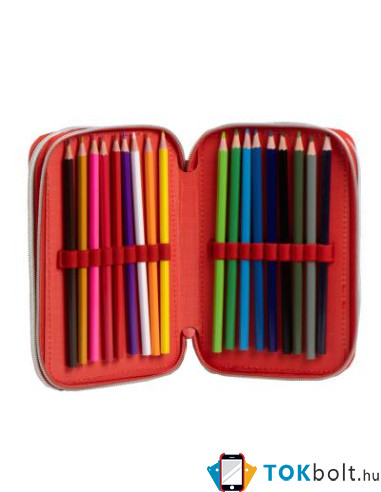 Pókember (Spiderman) töltött tolltartó – 3 emeletes iskolai tolltartó 12,5×6,5×19,5 cm