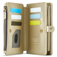CASEME ME60 bőr pénztárca – RFID védelem 11 kártyahellyel - 15.5×11.3×3.2 cm - ARANY