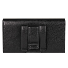Univerzális övtok 6.7–6.9 hüvelykes telefonokhoz szemüvegtartóval – 17.5×2×9 cm - FEKETE