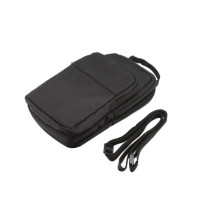 Multifunkciós vízálló nylon sporttáska – 17,5×10×3 cm - FEKETE